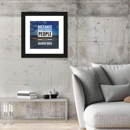 Silence Separates People Wall Art