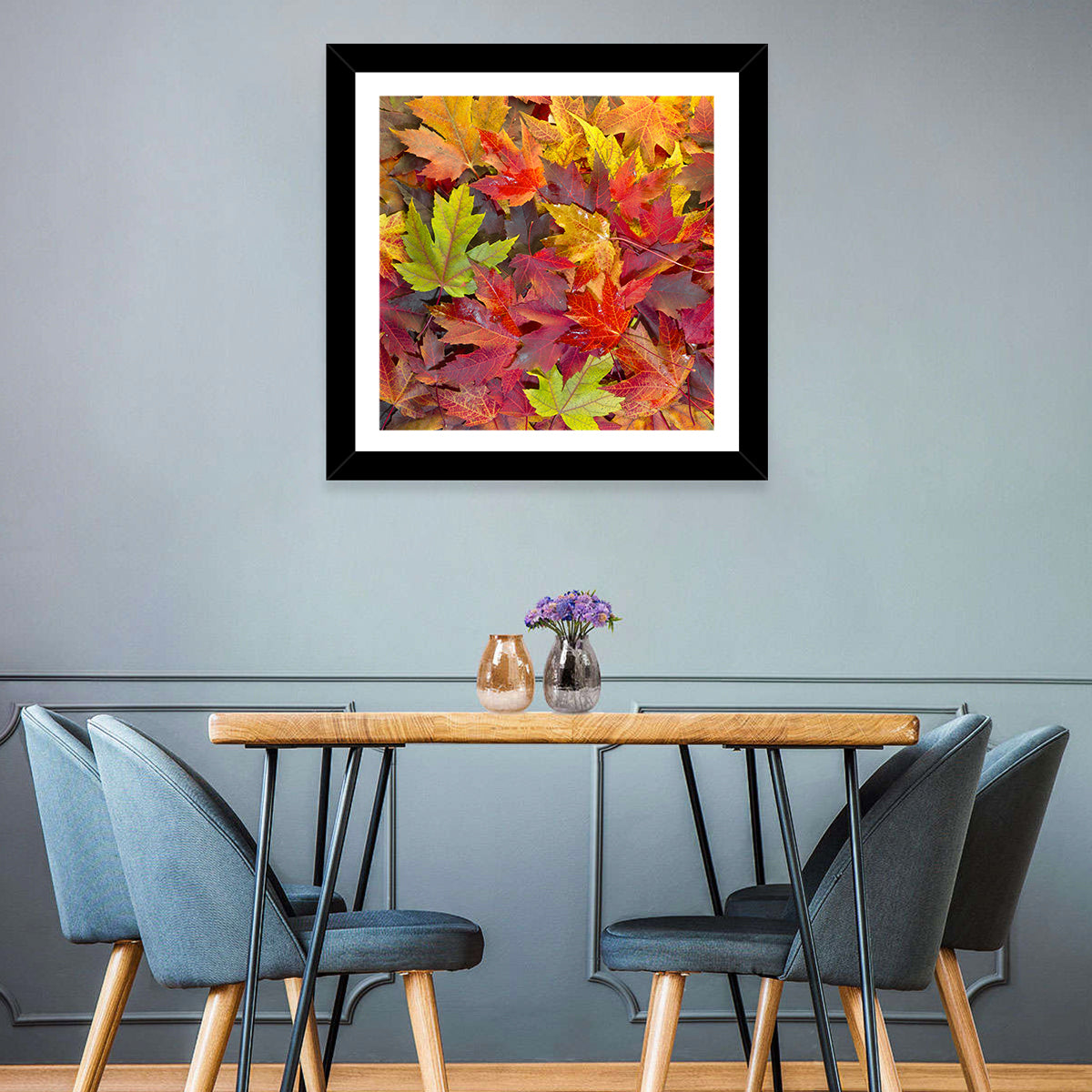 Autumn Maple Leaves Close-up Wall Art