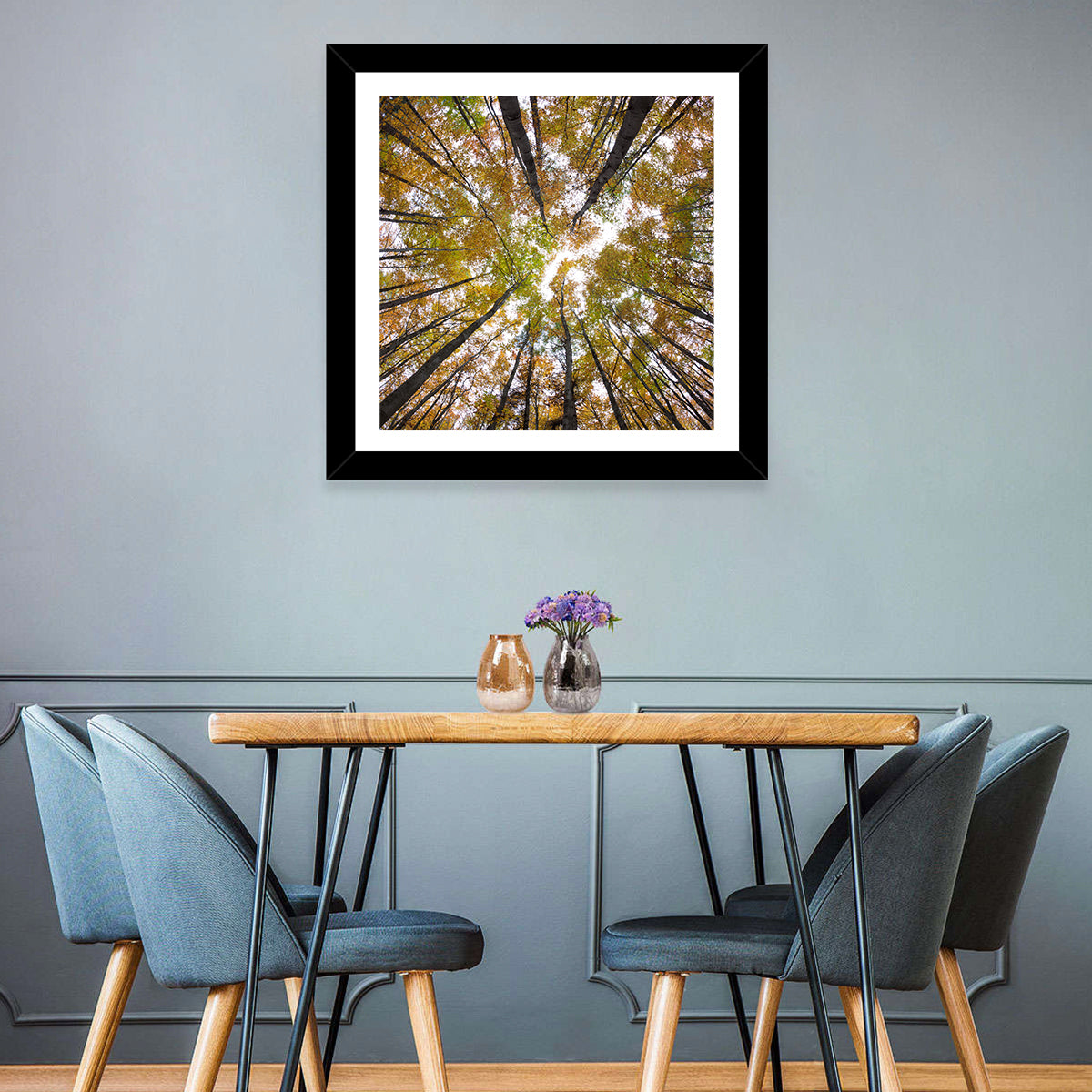 Autumn Forest Canopy Looking Up Wall Art