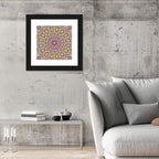 Beaded Kaleidoscope Mandala Wall Art