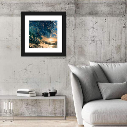 Sunset Barrel Wave Wall Art