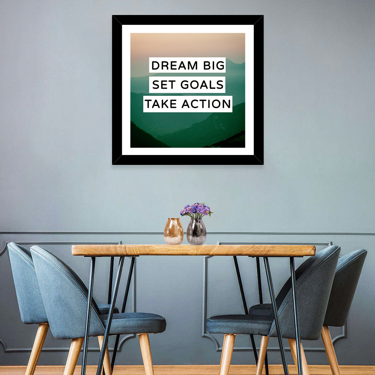 Dream Big Set Goals Wall Art