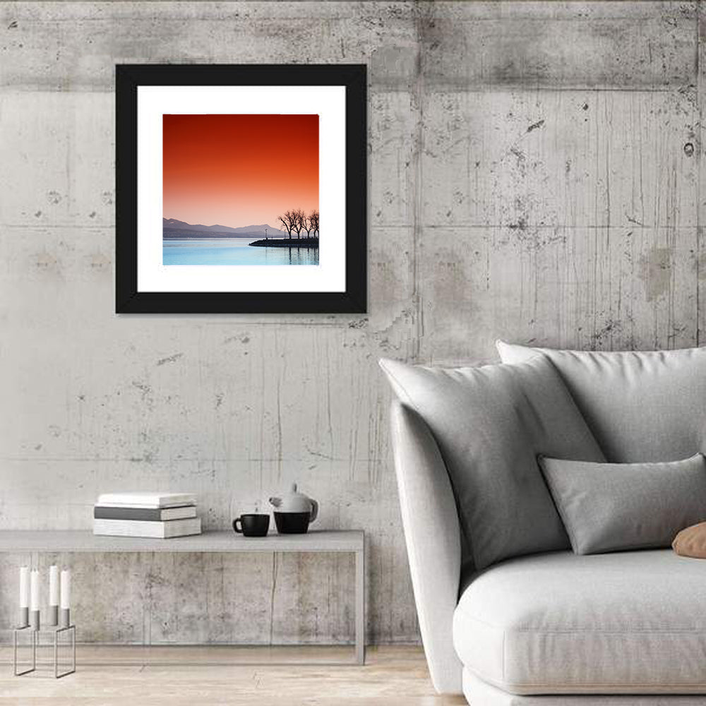Lake Geneva Sunset Reflection Wall Art
