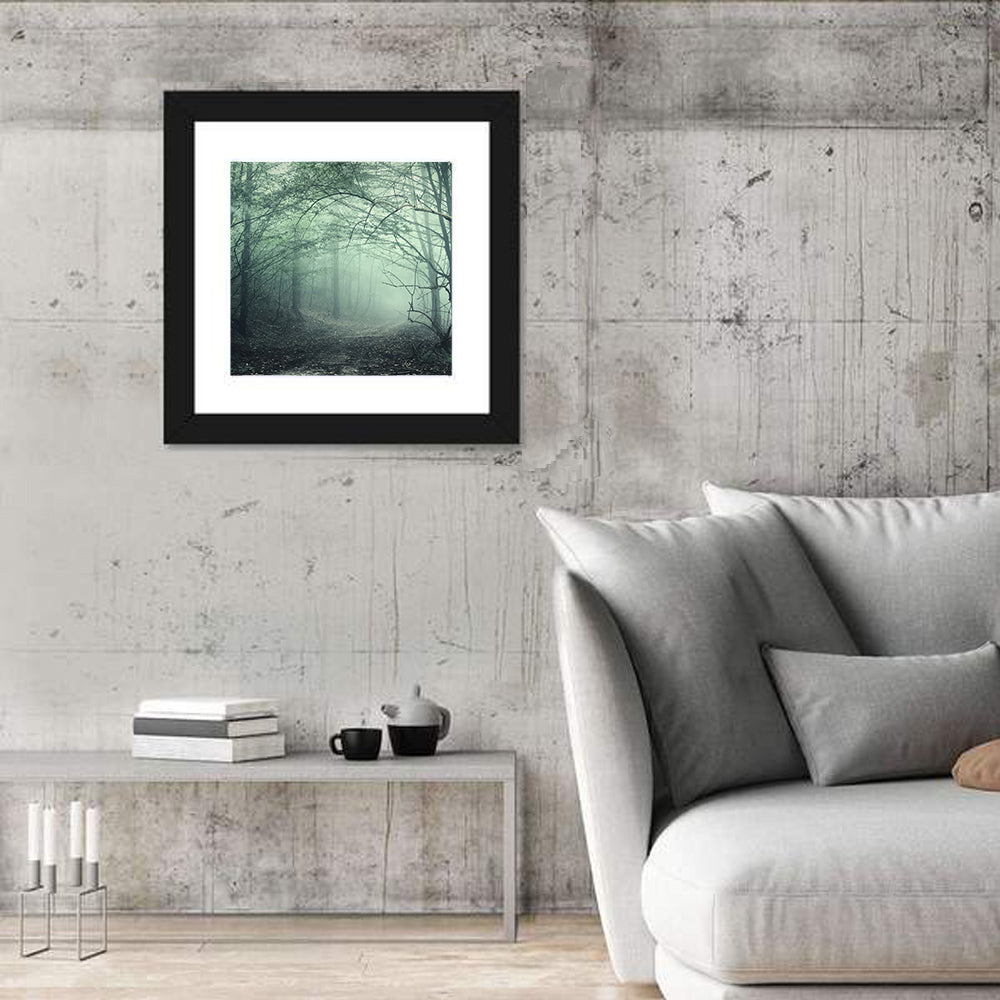 Misty Forest Path Wall Art
