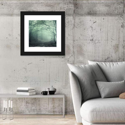 Misty Forest Path Wall Art