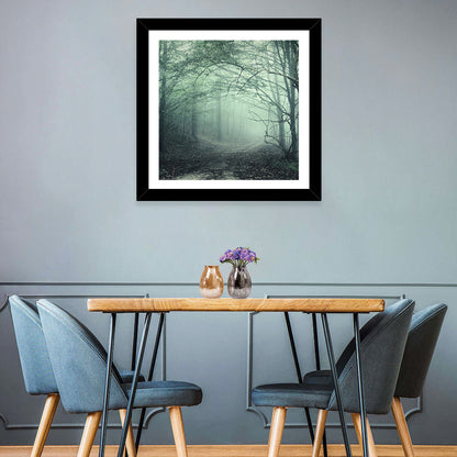 Misty Forest Path Wall Art