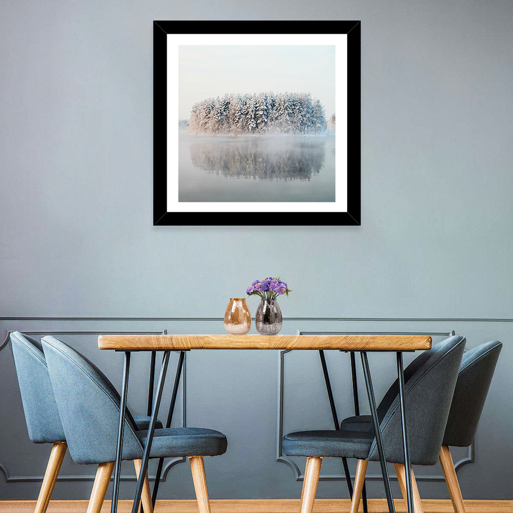 Misty Karelia Lake Wall Art