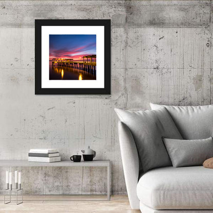 Twilight on Jekyll Island Pier Wall Art