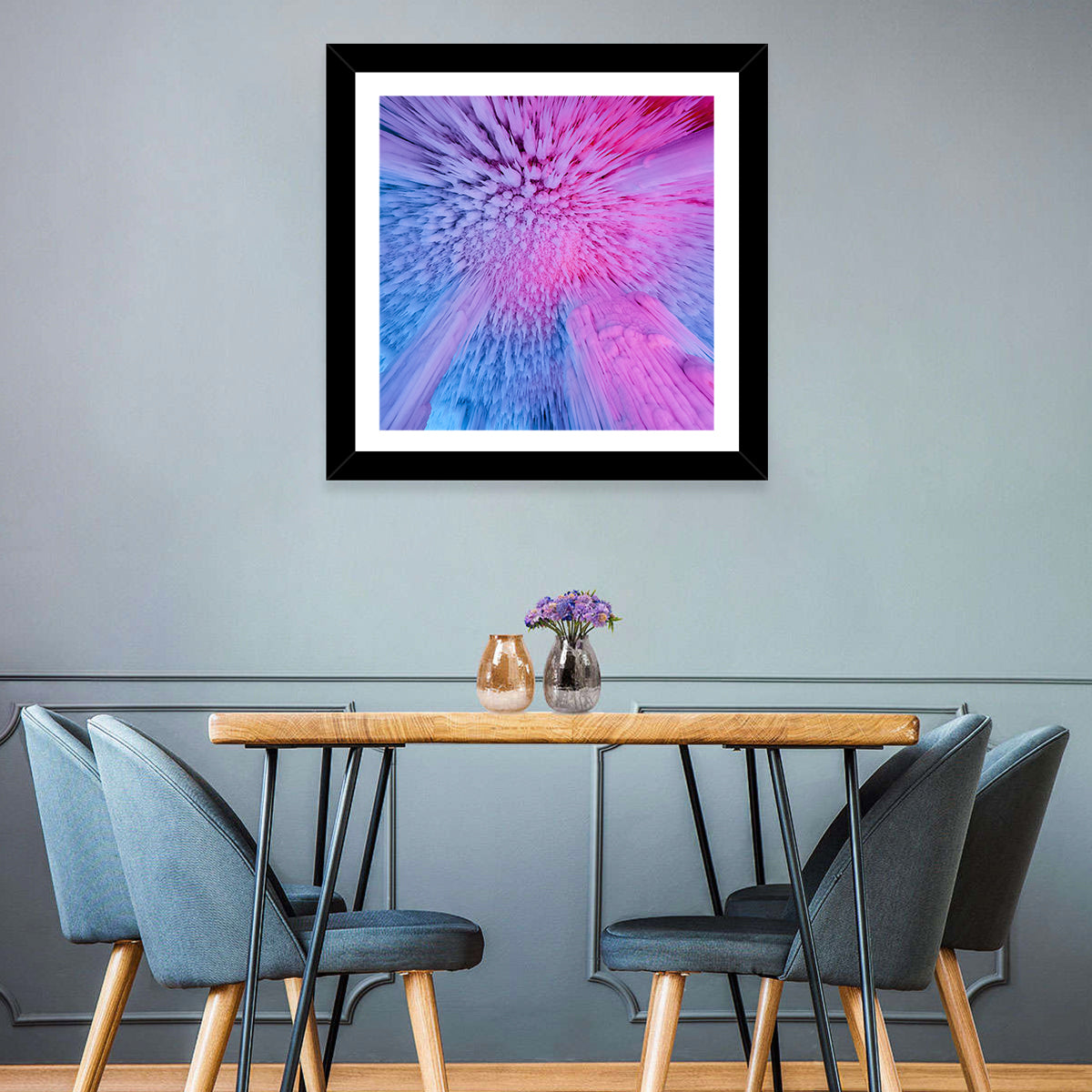 Ethereal Ice Cave Icicles Wall Art