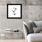 Three Birds on Branch Silhouette Wall Art