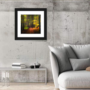 Autumn Forest Pathway Wall Art