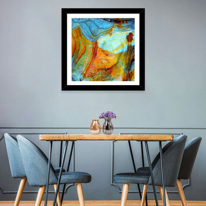Agate-inspired Rock Pattern Wall Art