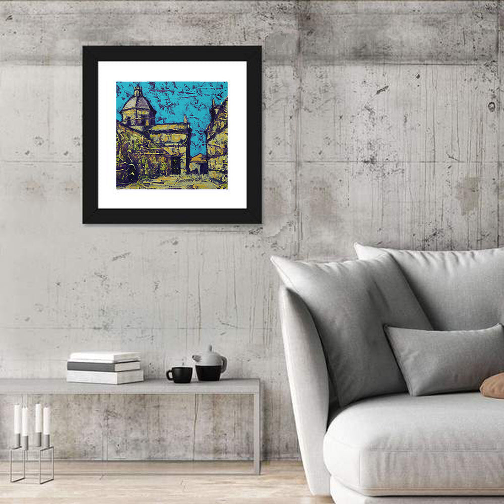 Las Agustinas Alleyway Abstraction Wall Art