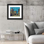 Las Agustinas Alleyway Abstraction Wall Art