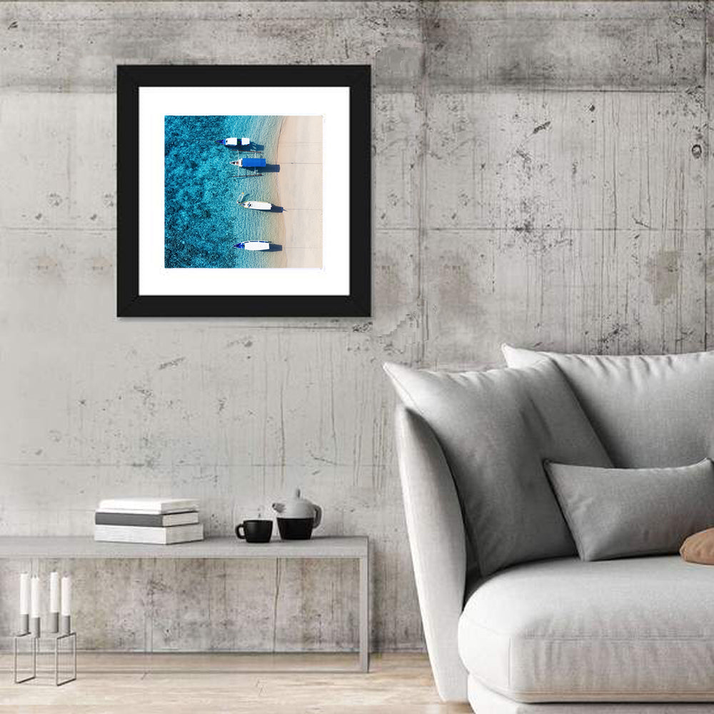 Gili Meno Aerial Seascape Wall Art