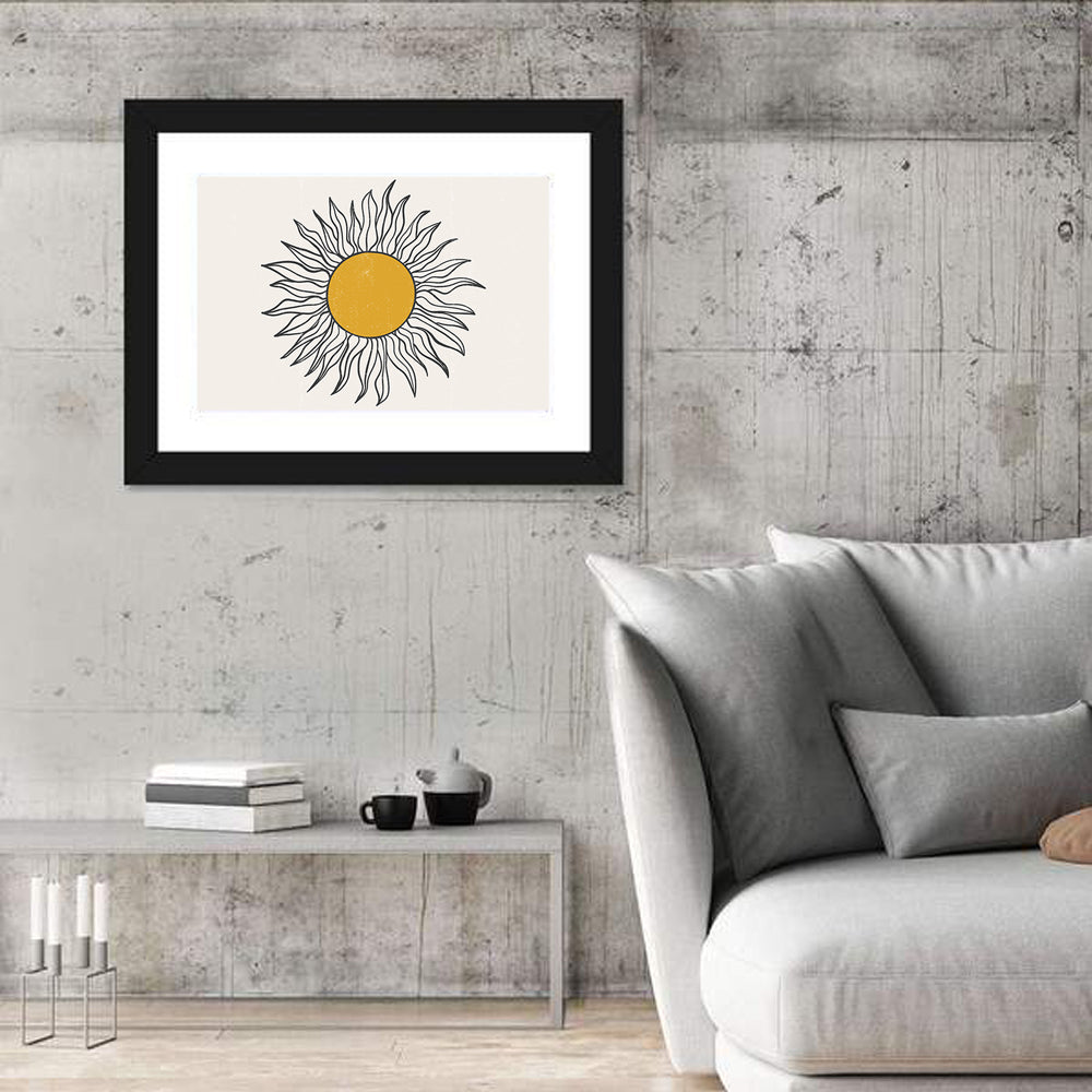 Textured Boho Sun Wall Art