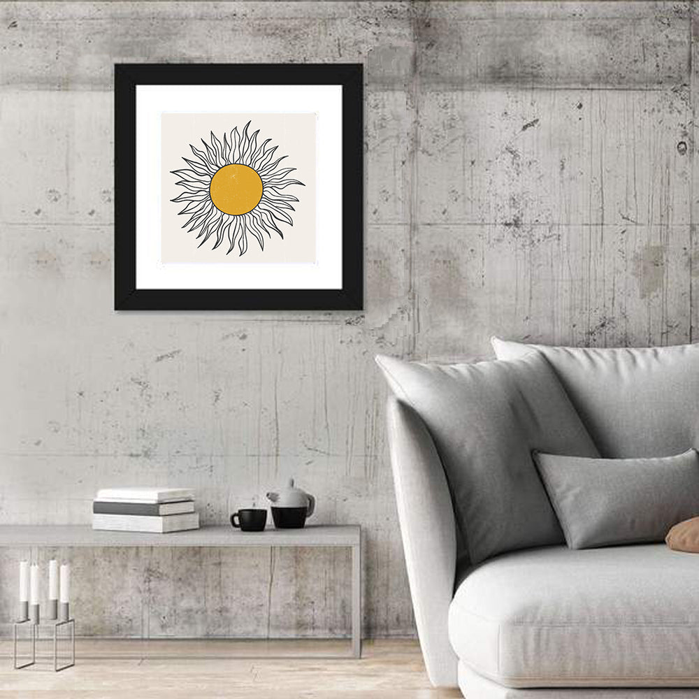 Textured Boho Sun Wall Art