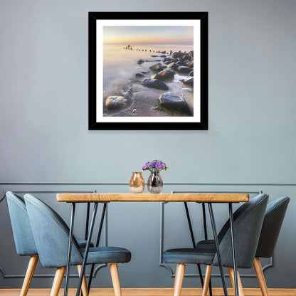 Michigan Shoreline Pilings Wall Art