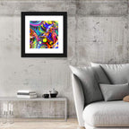 Chromatic Fractal Swirls Wall Art