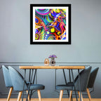 Chromatic Fractal Swirls Wall Art