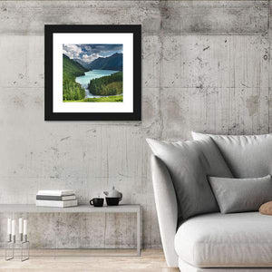 Siberia Woods Mountain Lake Wall Art