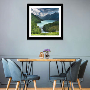 Siberia Woods Mountain Lake Wall Art