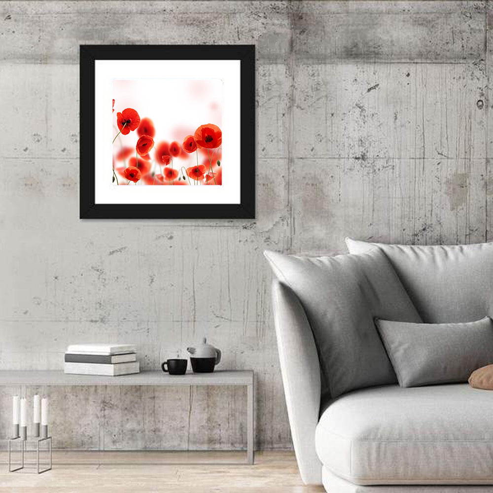 Red Poppy Field Wall Art