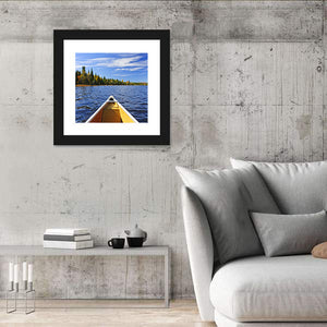 Canoe Bow & Lake Wall Art