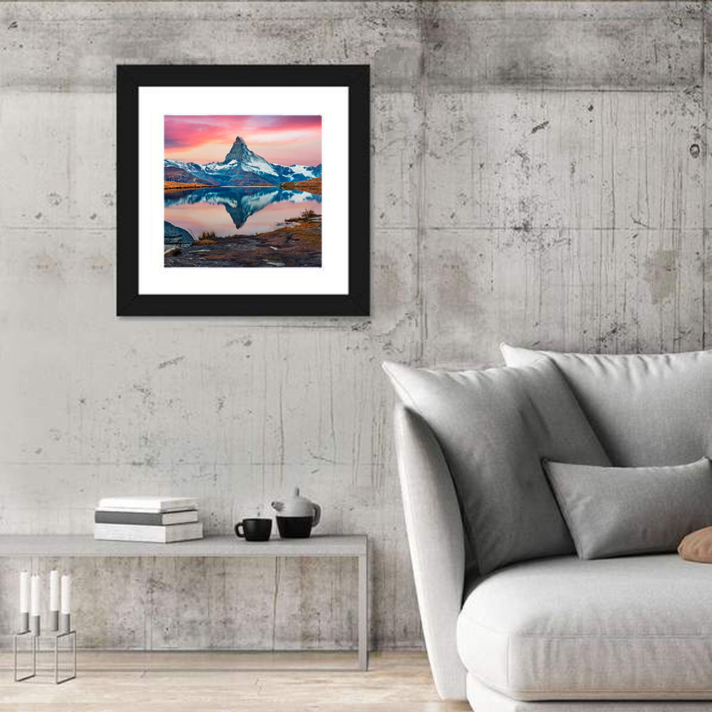 Matterhorn Reflection at Stellisee Wall Art