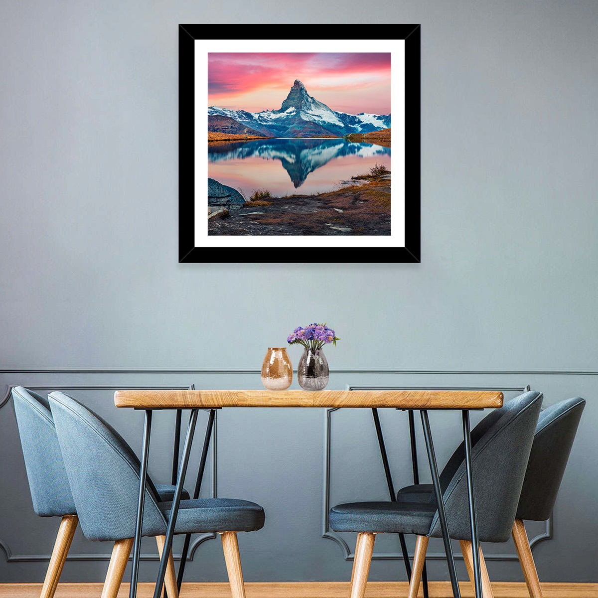 Matterhorn Reflection at Stellisee Wall Art