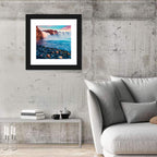 Goðafoss Waterfall at Sunset Wall Art