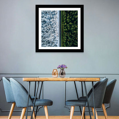 Summer and Winter Forests Wall Art