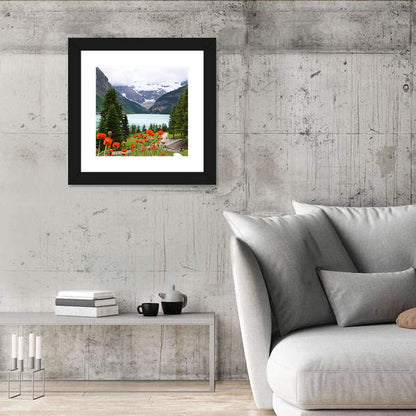 Lake Louise Poppies Wall Art