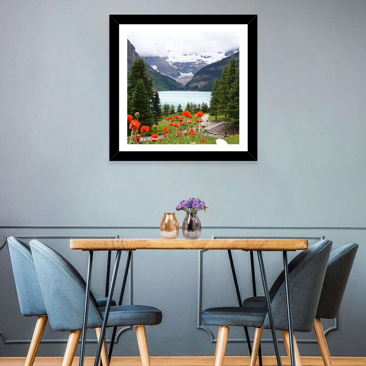 Lake Louise Poppies Wall Art