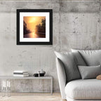 Windy Misty Forest Road Wall Art
