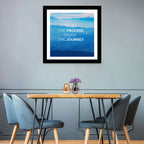 Trust the Process Mountain Layers Wall Art