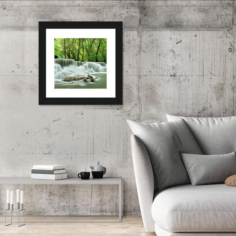 Erawan Falls Forest Cascade Wall Art