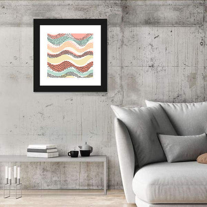 Wavy Seamless Pattern Wall Art