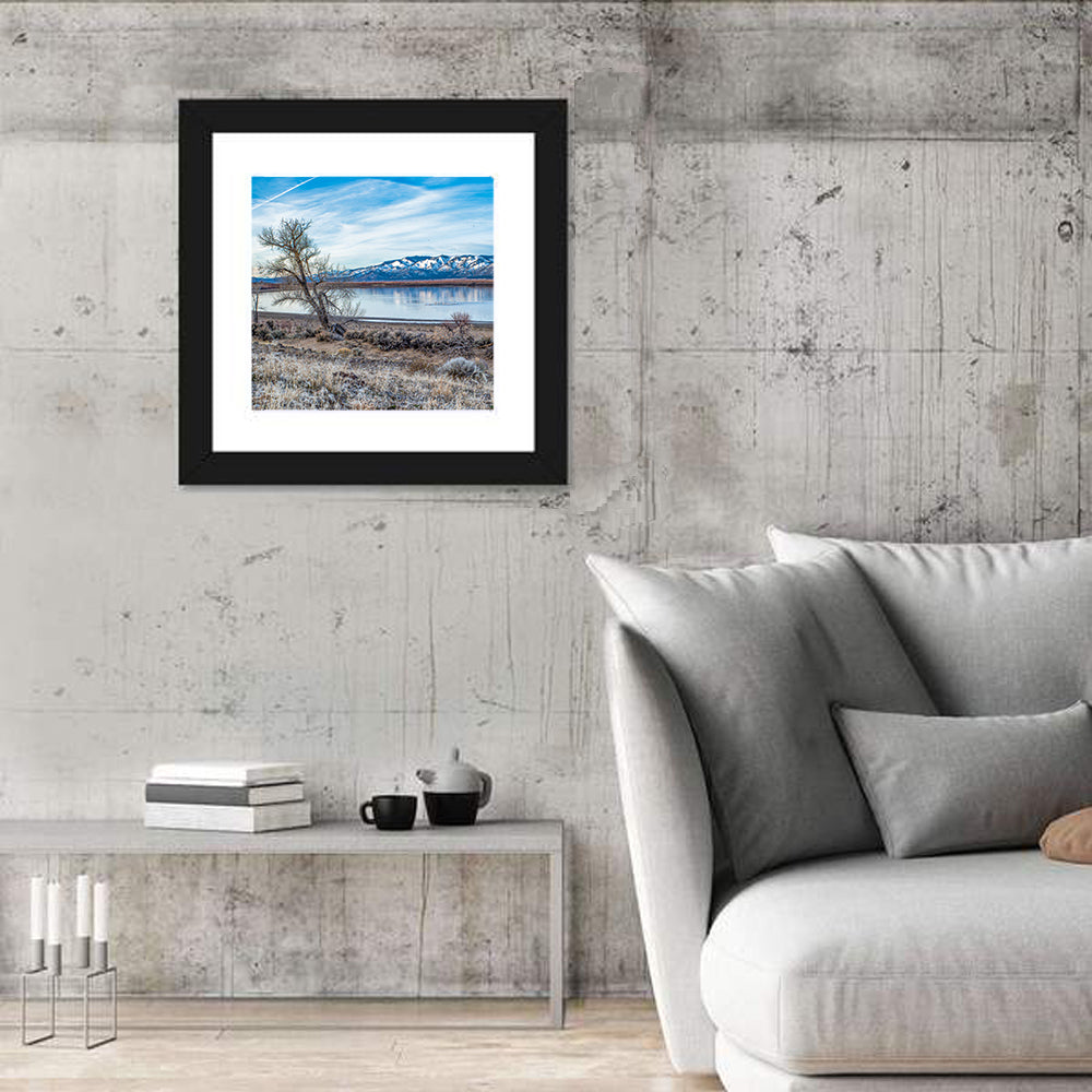 Winter Washoe Lake Morning Wall Art