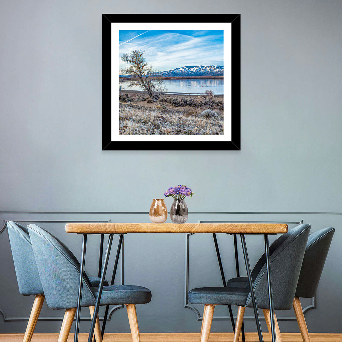 Winter Washoe Lake Morning Wall Art
