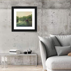 Misty Long-tail Boat on River Kwai Wall Art