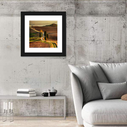 Val D’orcia Winding Golden Road Wall Art