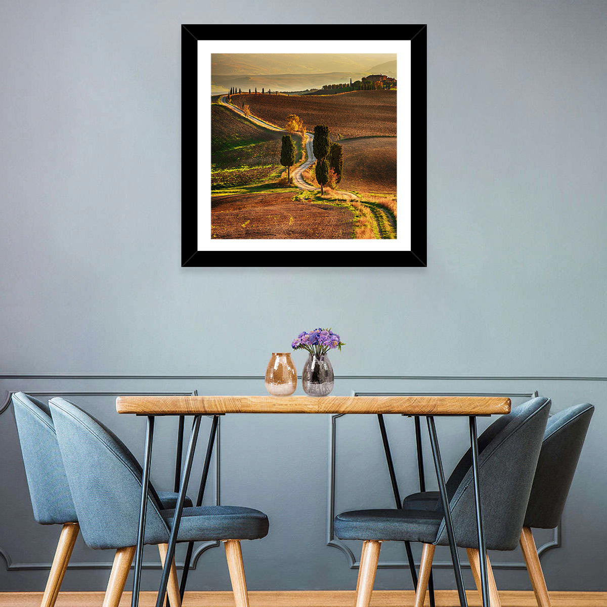 Val D’orcia Winding Golden Road Wall Art