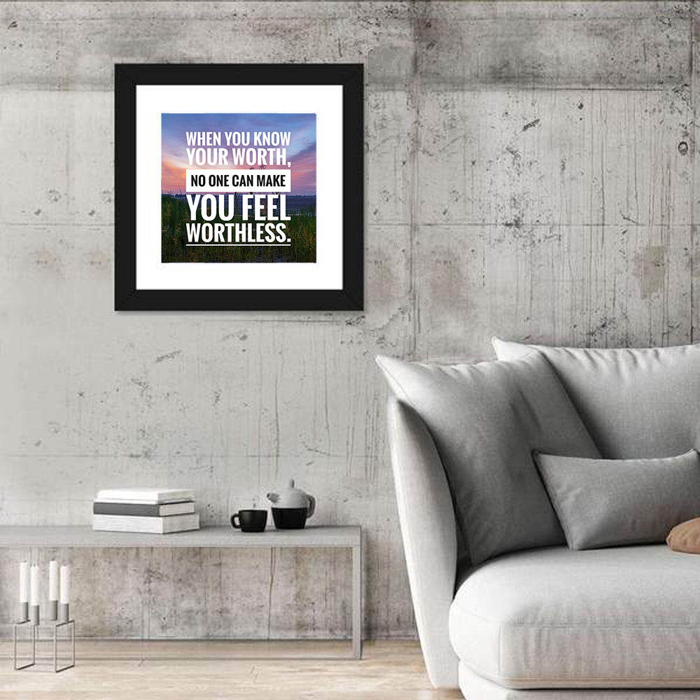 When You Know Your Worth, Golden Hour Wall Art