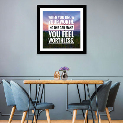 When You Know Your Worth, Golden Hour Wall Art