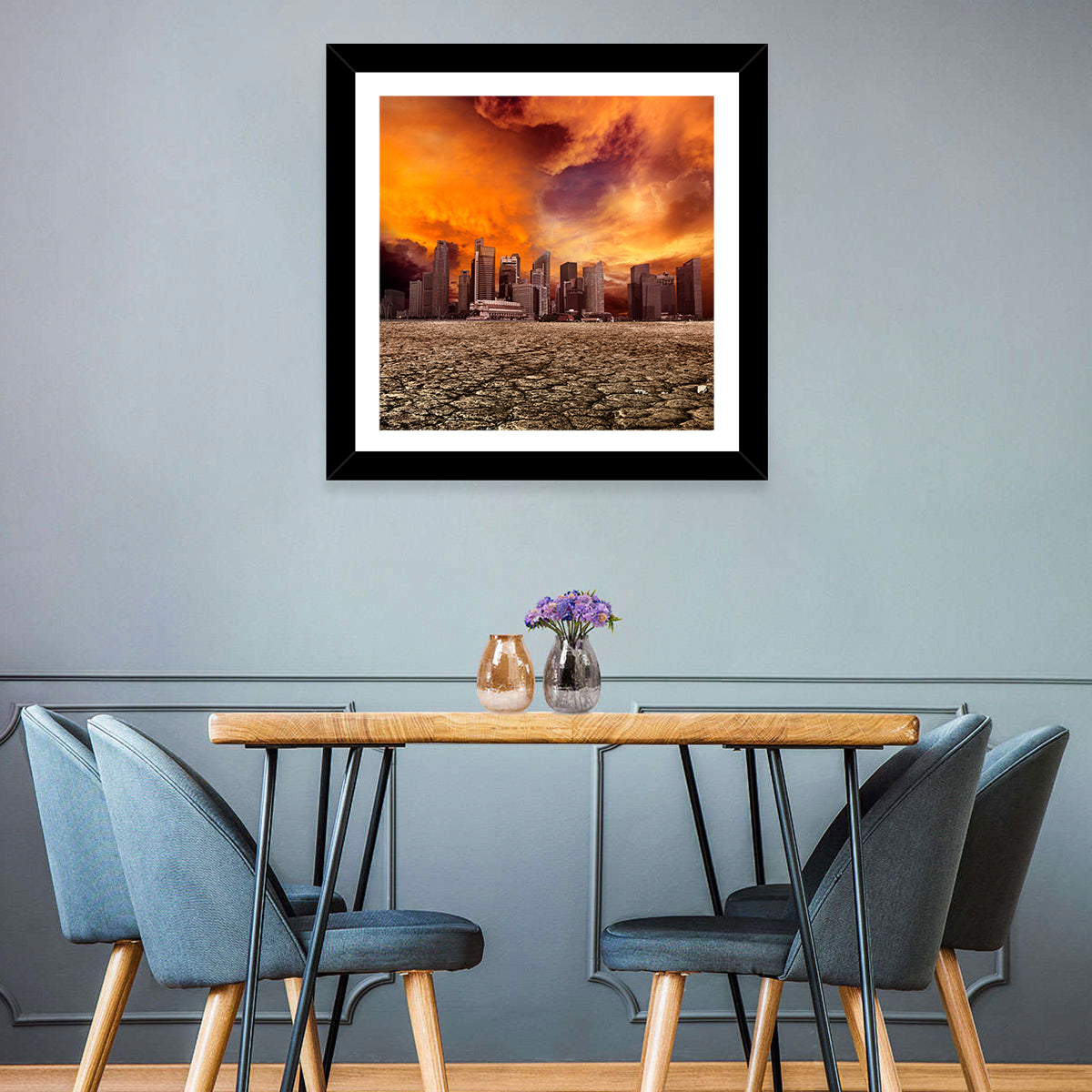 Desolate Singapore Skyline Wall Art