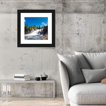 Misty Blue Waterfall Wall Art