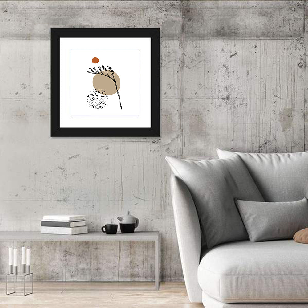 Terracotta Botanical Abstract Wall Art