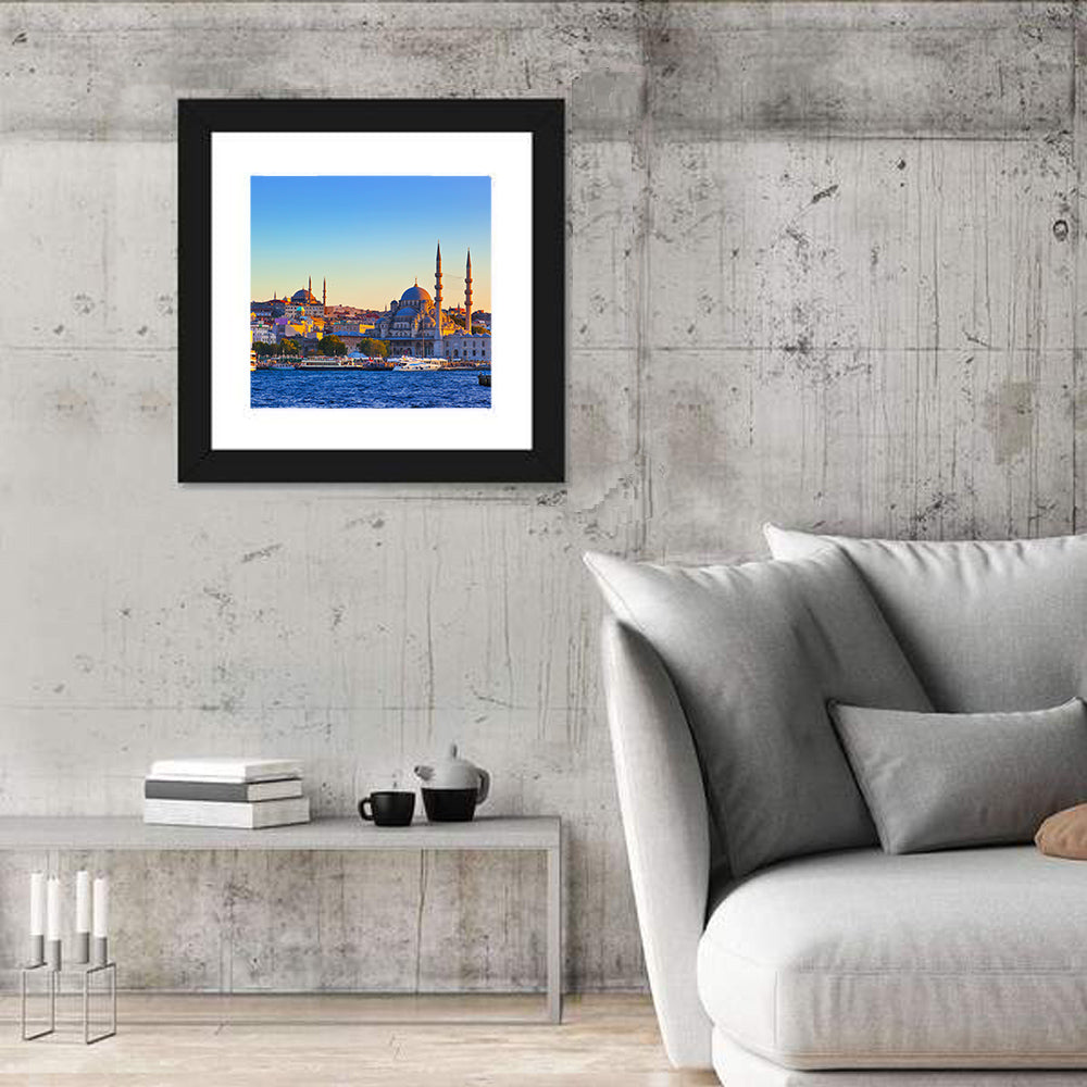 Istanbul Sunrise at Yeni Cami Wall Art