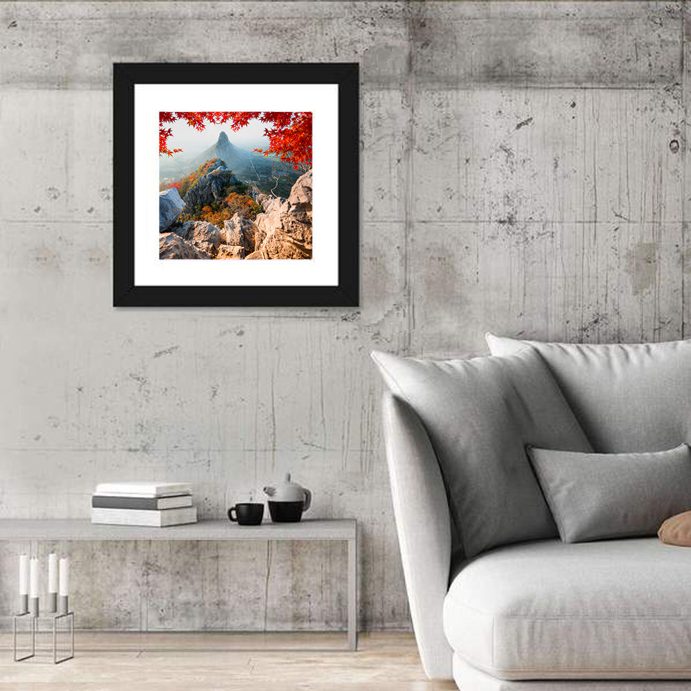 Khao Nor Maple Framed Peak Wall Art